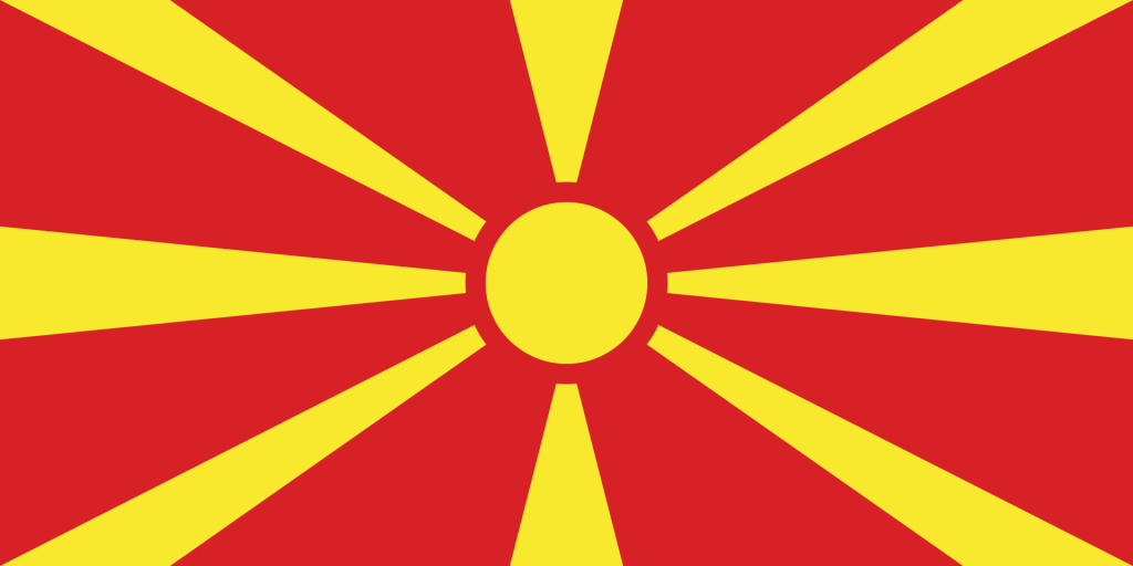 北マケドニア国旗画像
