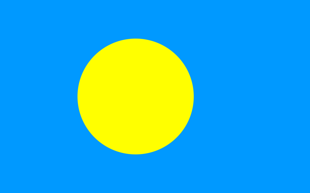 パラオ国旗画像