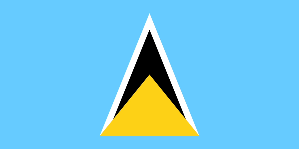 セントルシア国旗画像